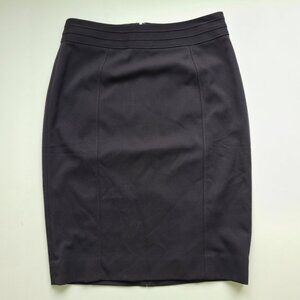 NWT WHBM Seasonless Pencil Skirt 4 Black Office Academia Professional Business